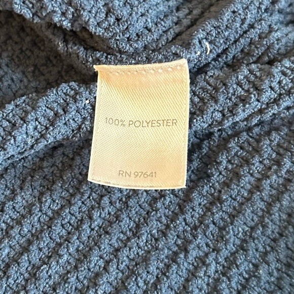 J. Jill Sz 2X Blue Cable Knit Tunic Sweater Womens 100% Polyester Soft Warm Cozy - Picture 8 of 11